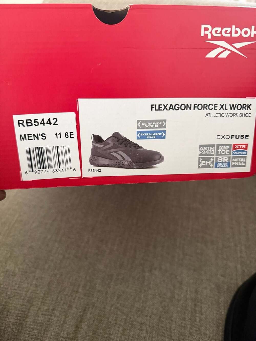 Reebok Flexagon Force XL Work Athletic Shoes Men's 11 6E RB5442 - Picture 10 of 12
